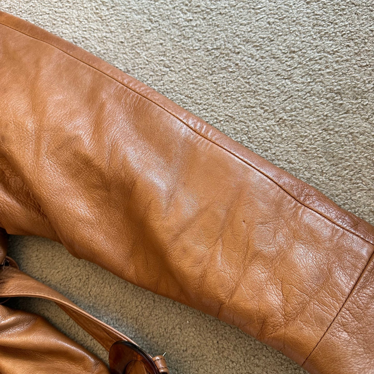 Vintage 80’s Leather and Fox Fur Jacket