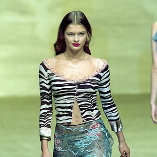 Blumarine SS2000 Zebra Cardigan