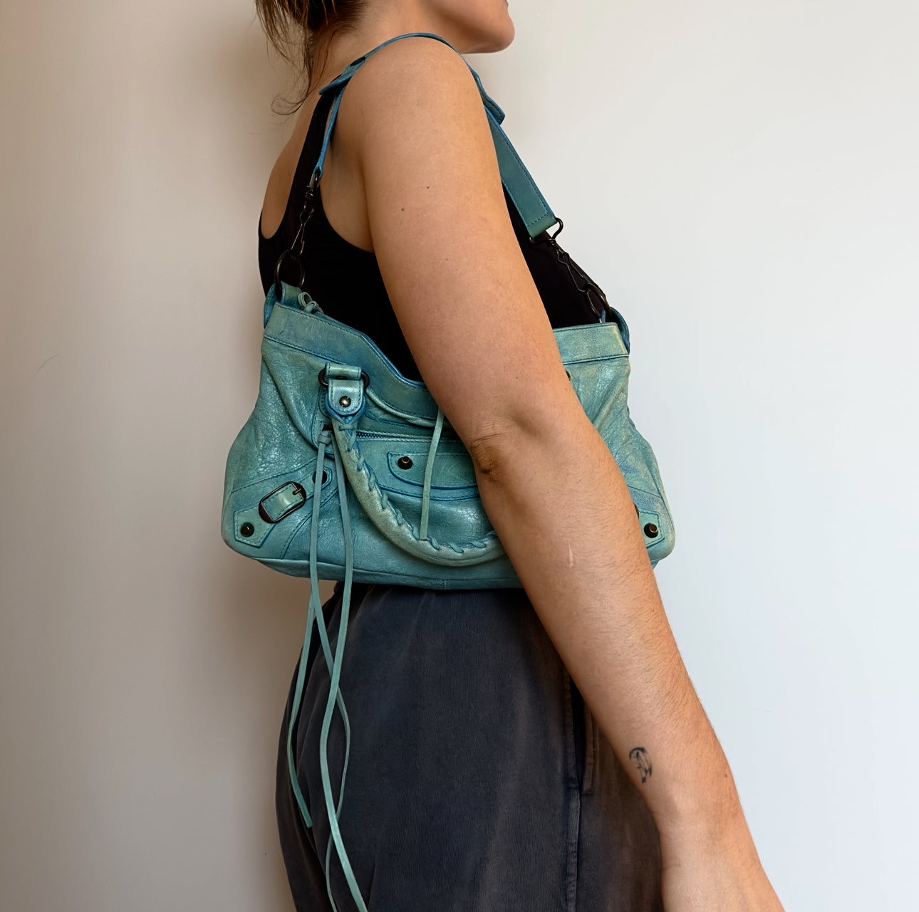 Balenciaga Aqua Blue 'The First' Bag