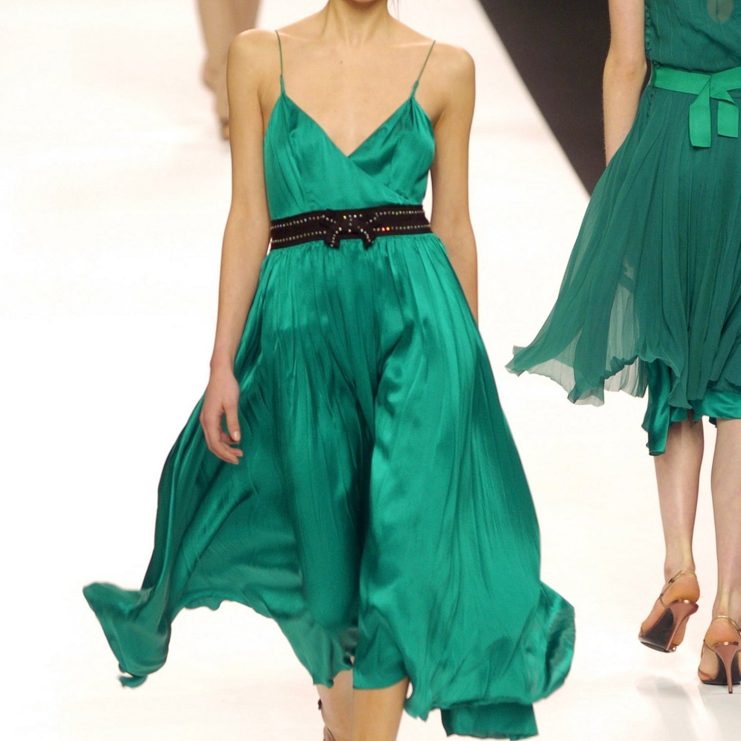 Chloé AW2004 Black Silk Dress