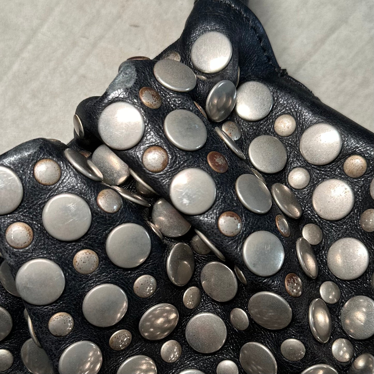 Sonia Rykiel Black and Silver Domino Bag