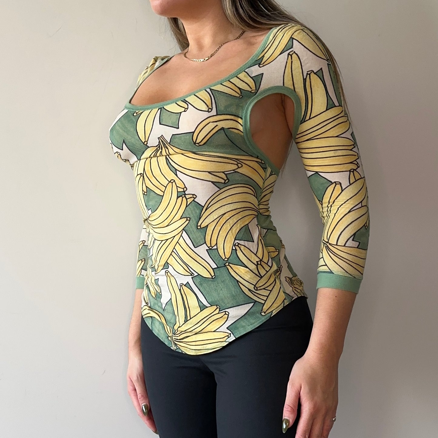 Chloe Rare SS2004 Banana Cut Out Long Sleeve