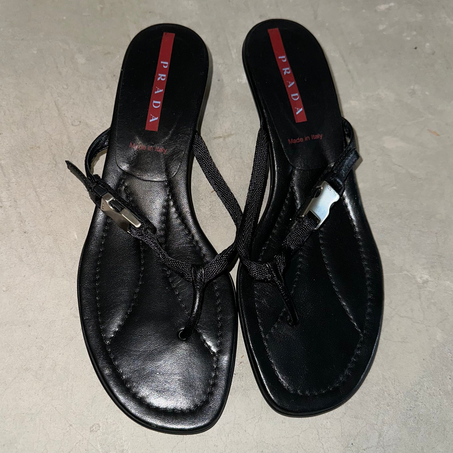 Prada Heeled Thongs (40)