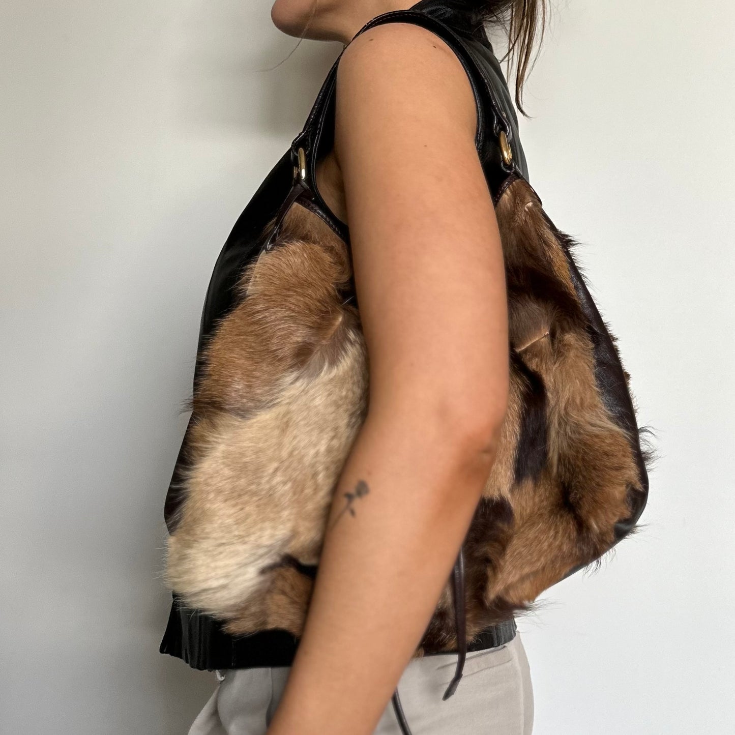 Fendi Real Fur Bucket Bag