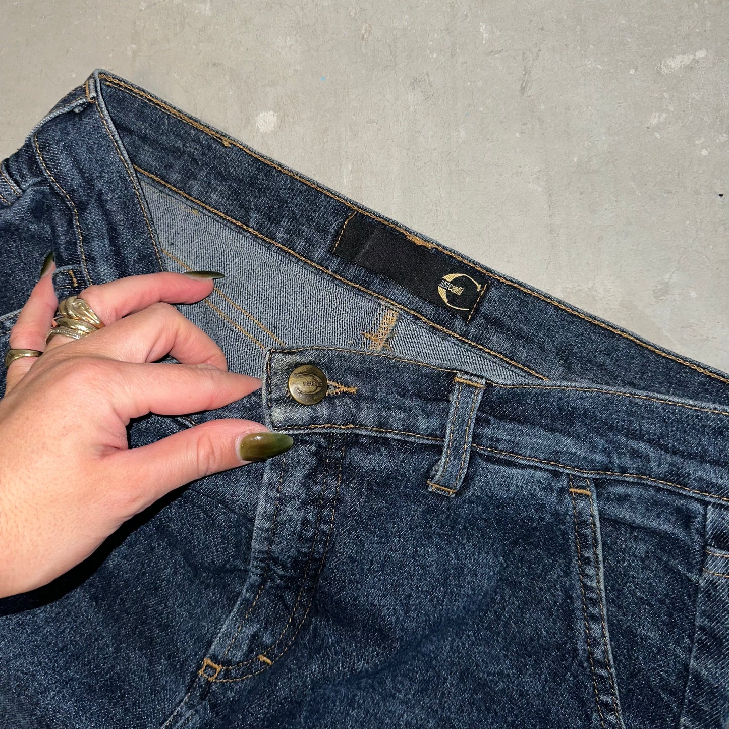 Just Cavalli Denim Maxi Skirt