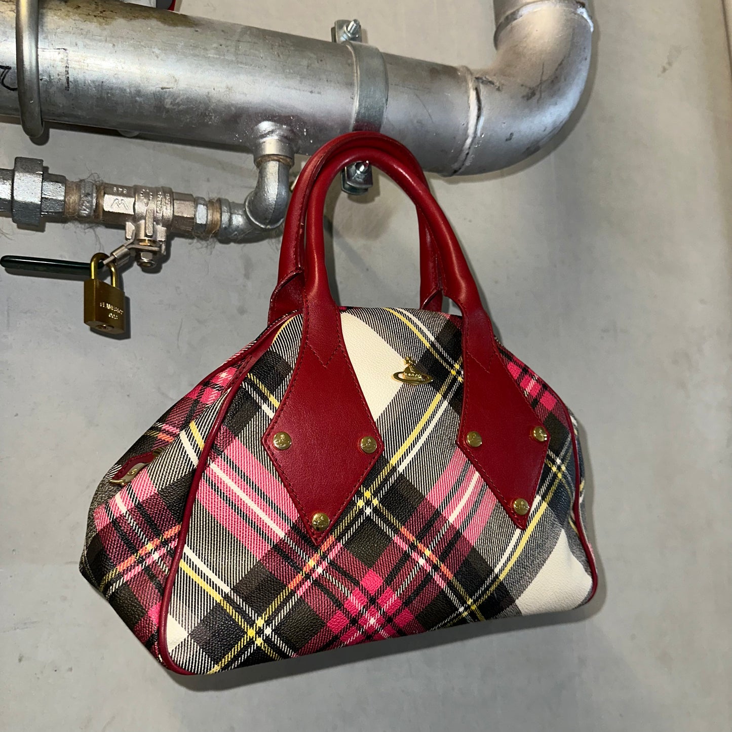 Vivienne Westwood Tartan Orb Bag