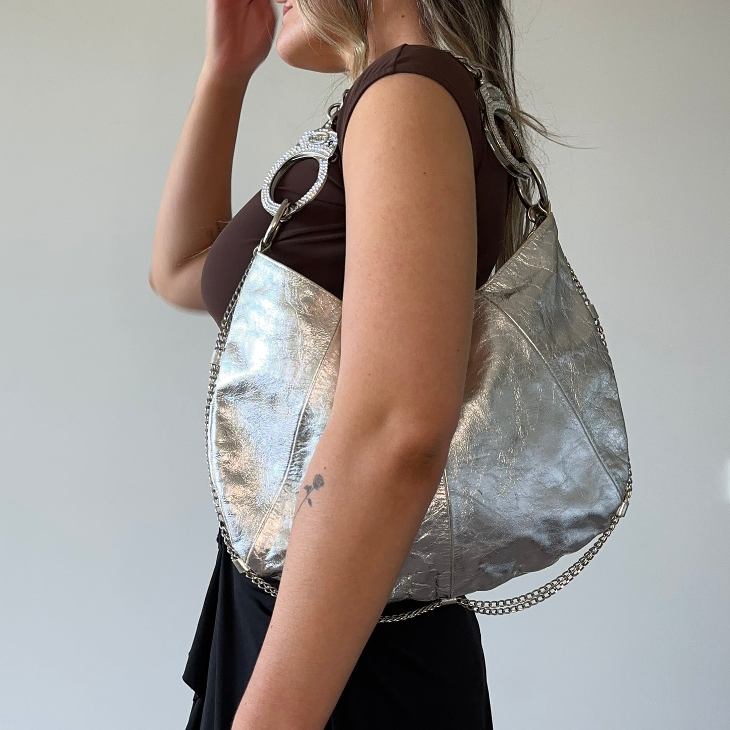 Cuffz "Oh Bondage!" Double Cuff Silver Bag