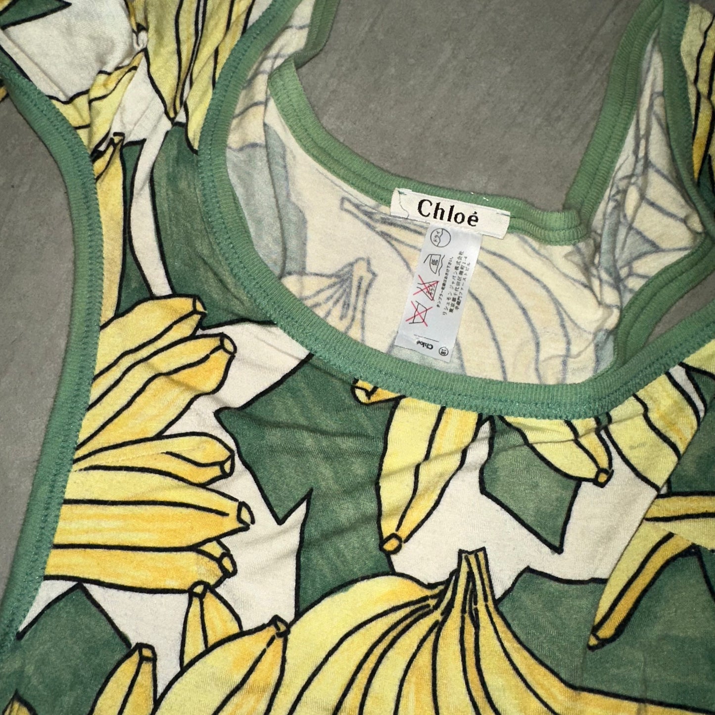Chloe Rare SS2004 Banana Cut Out Long Sleeve
