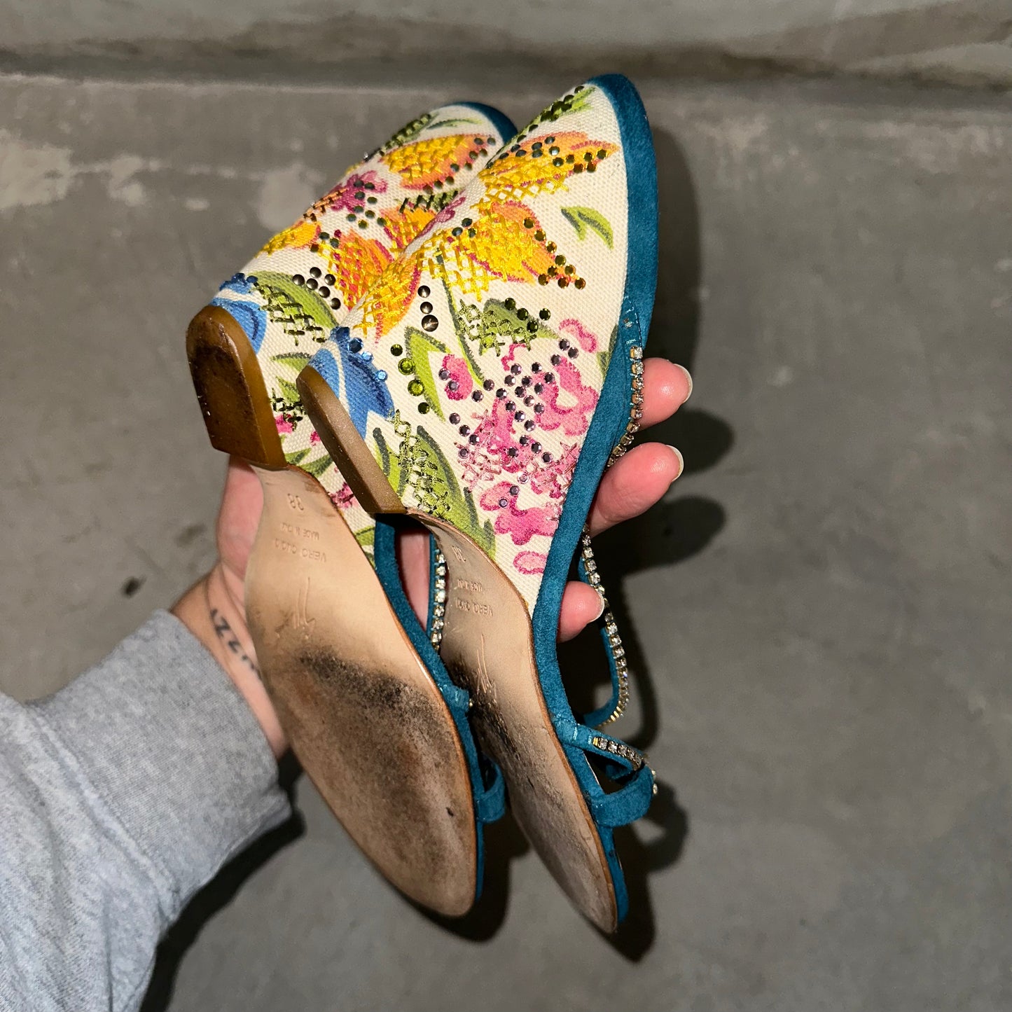 Giuseppe Zanotti Tapestry Wedges (38)