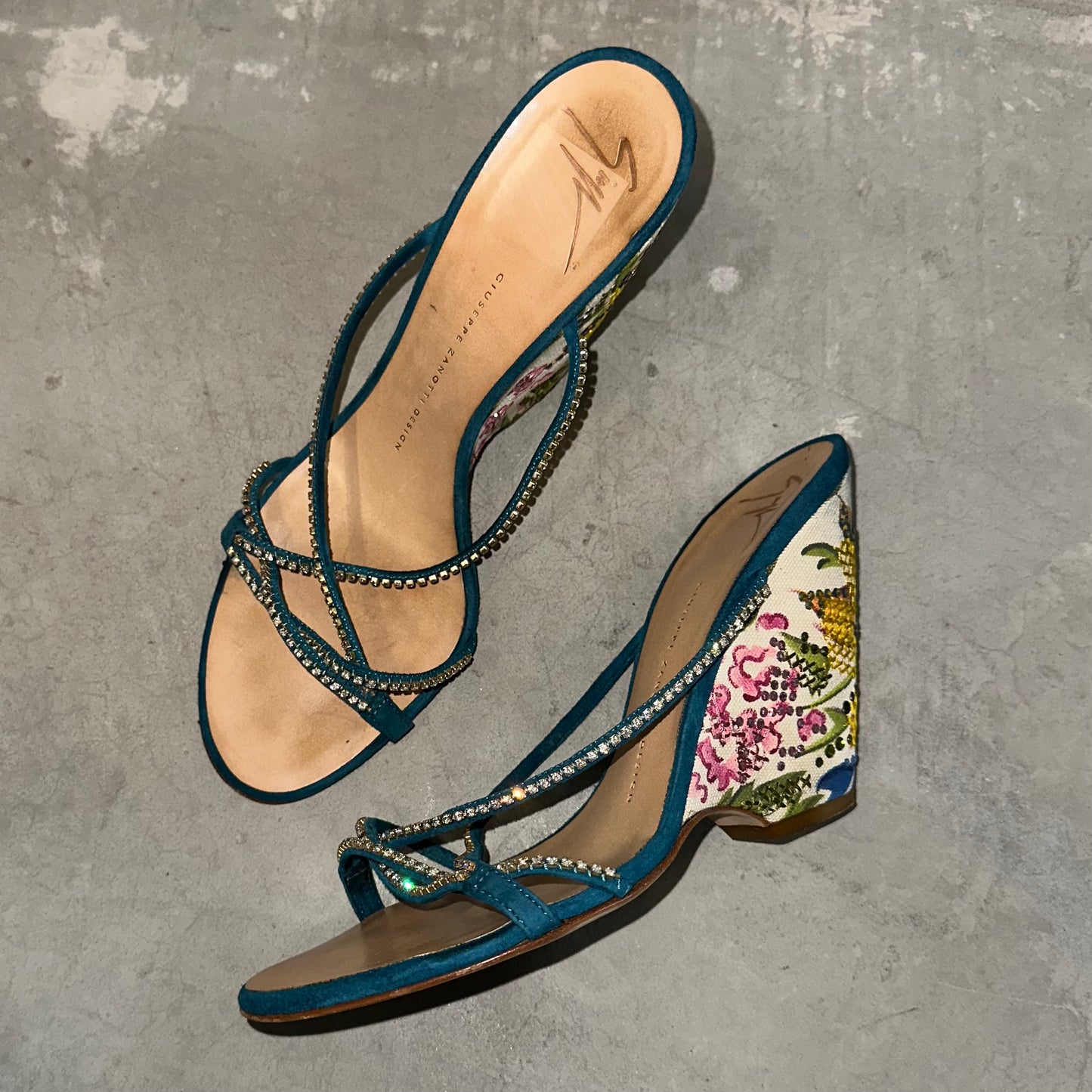Giuseppe Zanotti Tapestry Wedges (38)