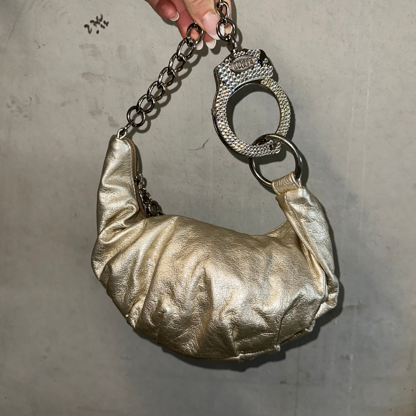 Cuffz Mini Gold Handbag