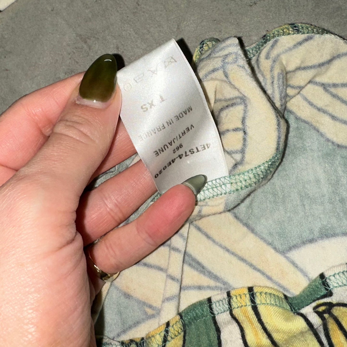Chloe Rare SS2004 Banana Cut Out Long Sleeve