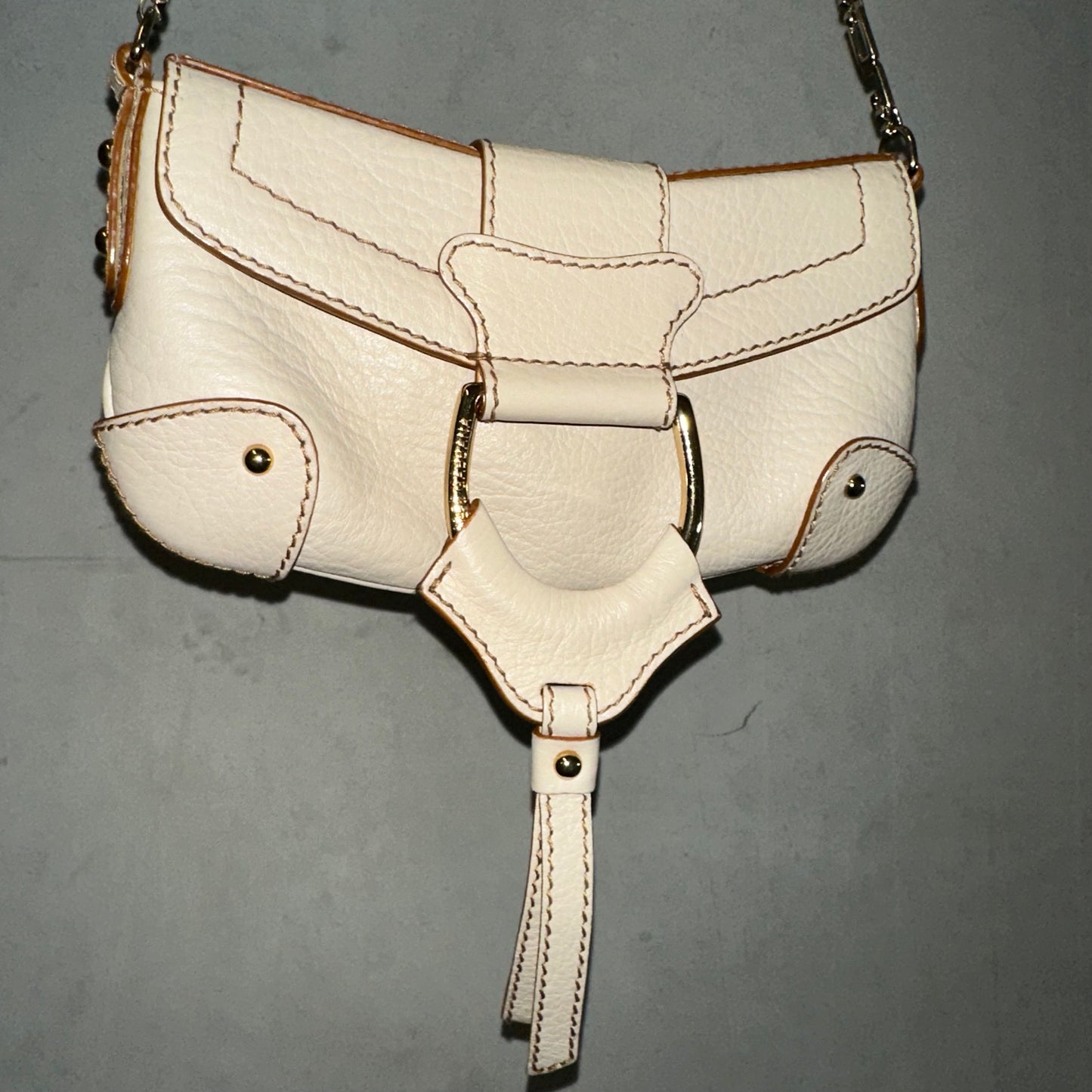 Dolce & Gabbana White Leather Mini Bag