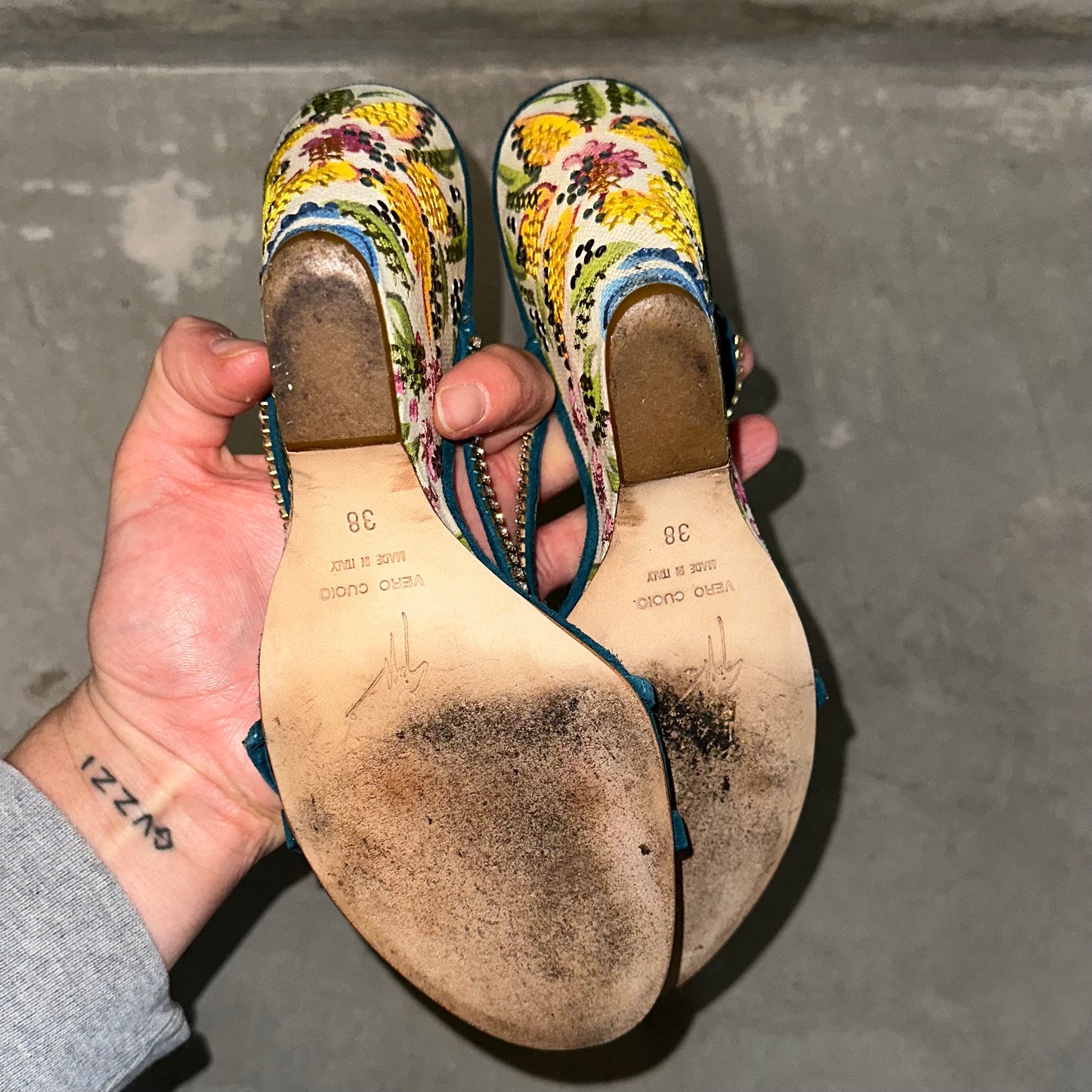 Giuseppe Zanotti Tapestry Wedges (38)