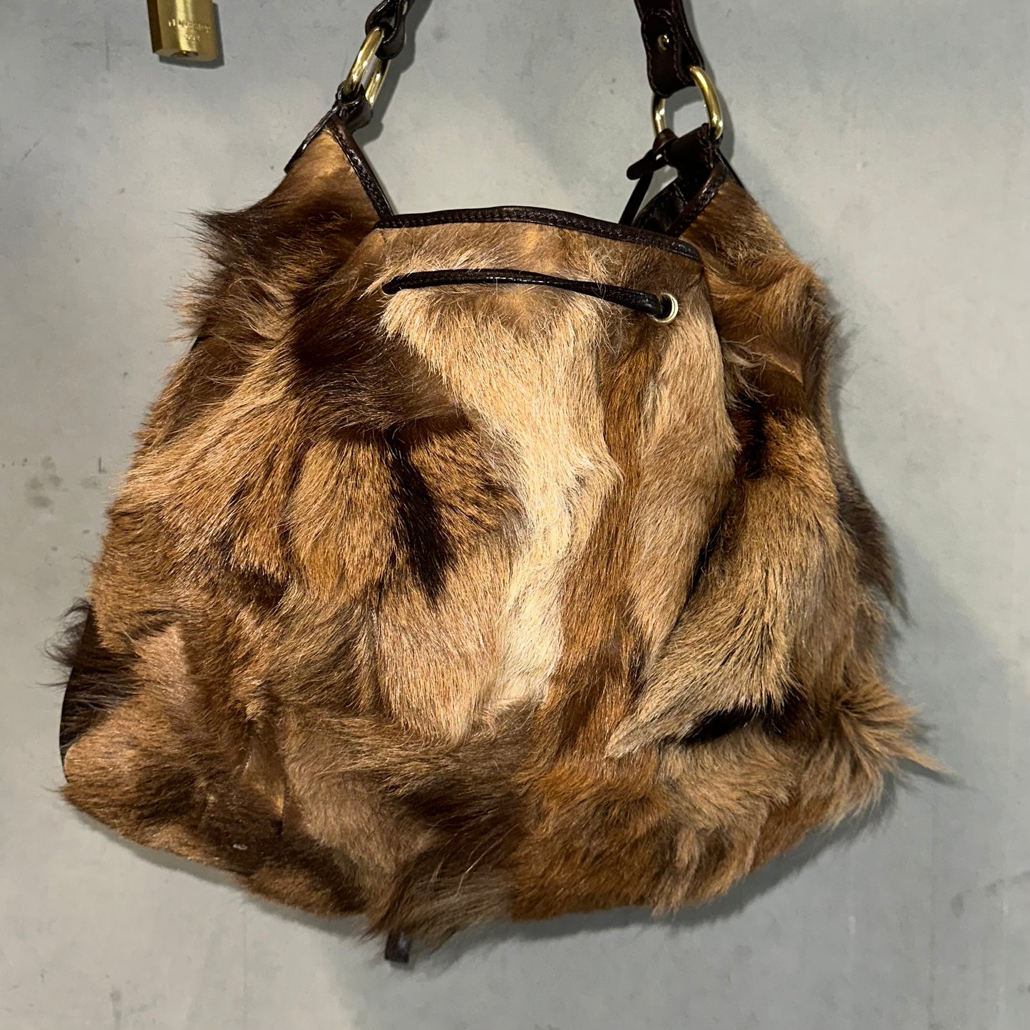 Fendi Real Fur Bucket Bag