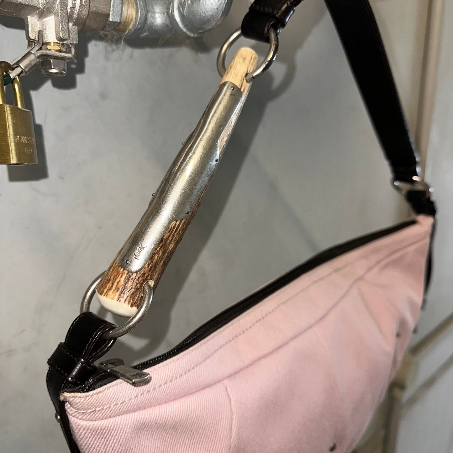 YSL Pink Denim Crescent Mombasa