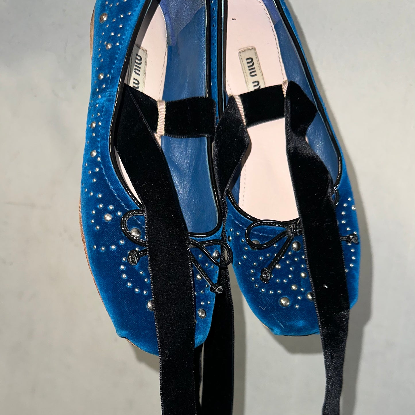 Miu Miu Velvet Ballet Flats (36)