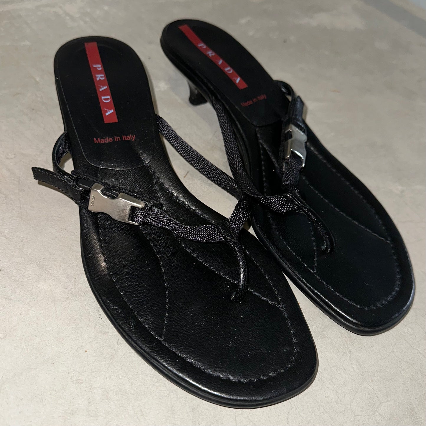 Prada Heeled Thongs (40)