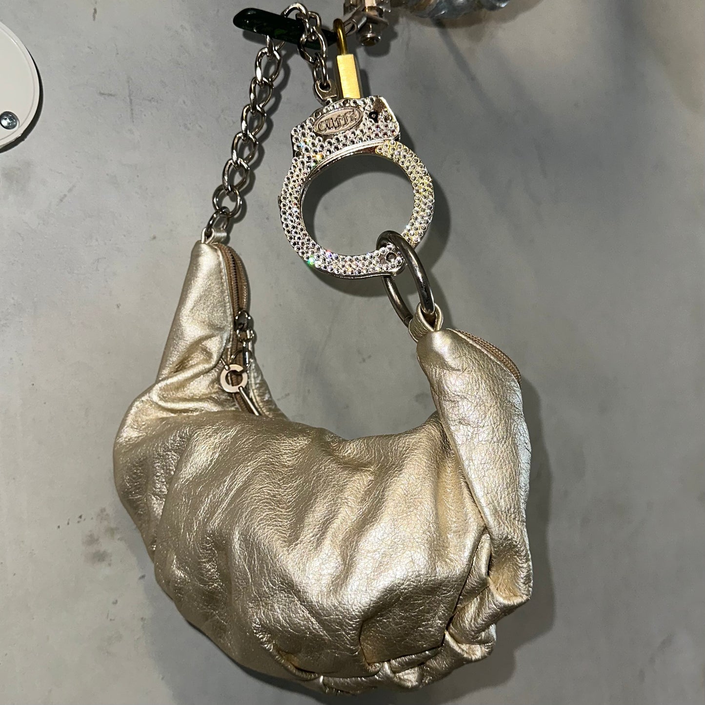 Cuffz Mini Gold Handbag