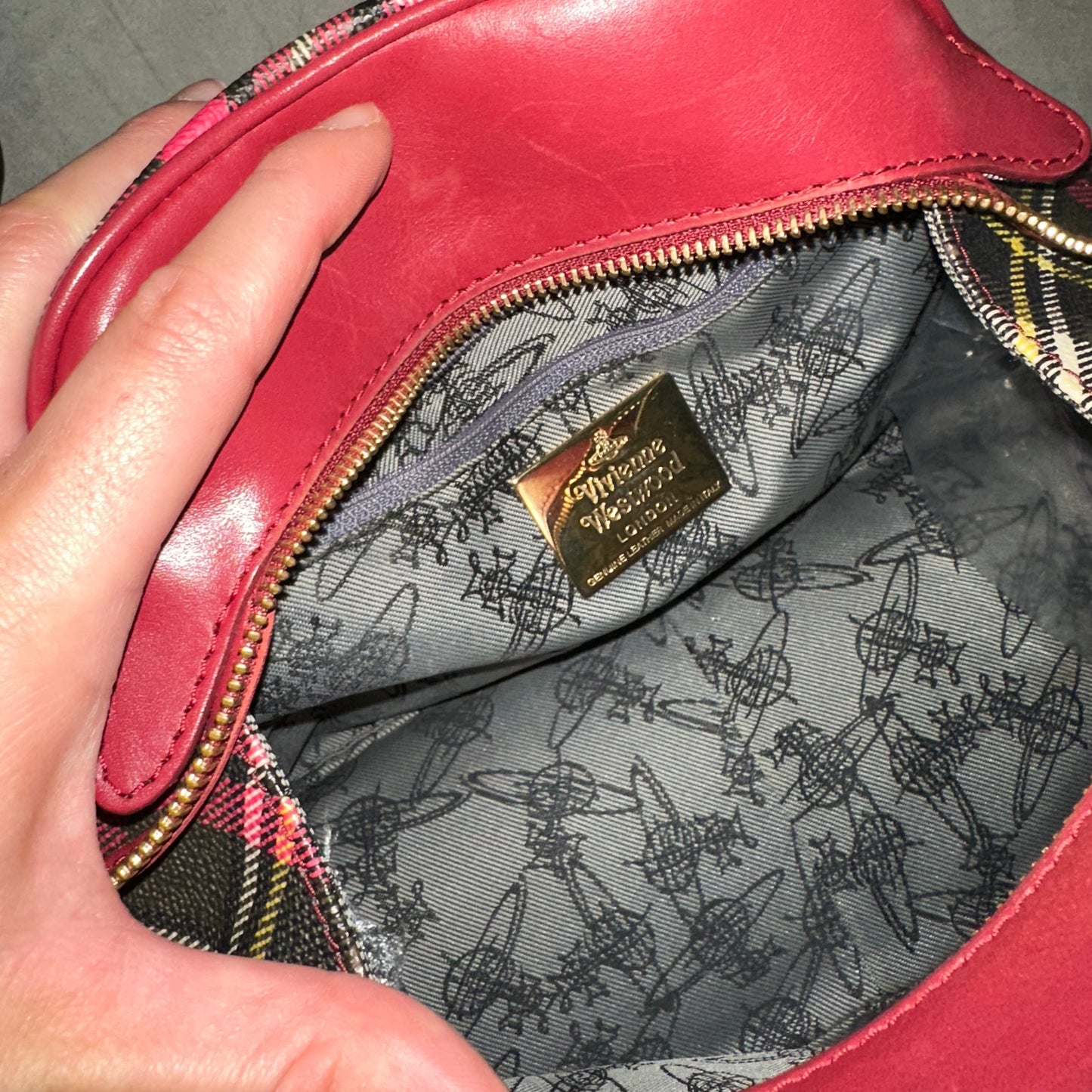Vivienne Westwood Tartan Orb Bag