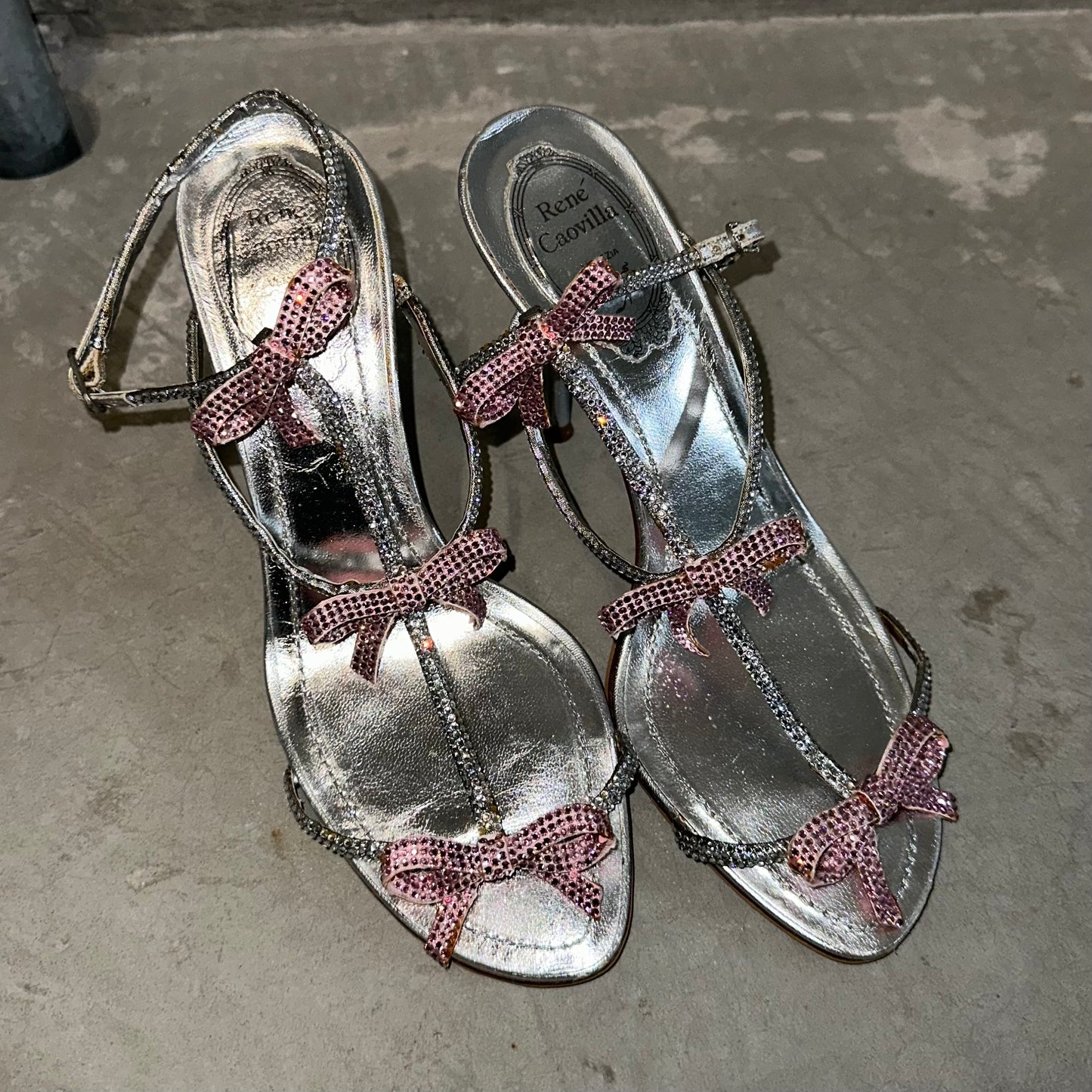 Rene Caovilla Triple Bow Heels (37)