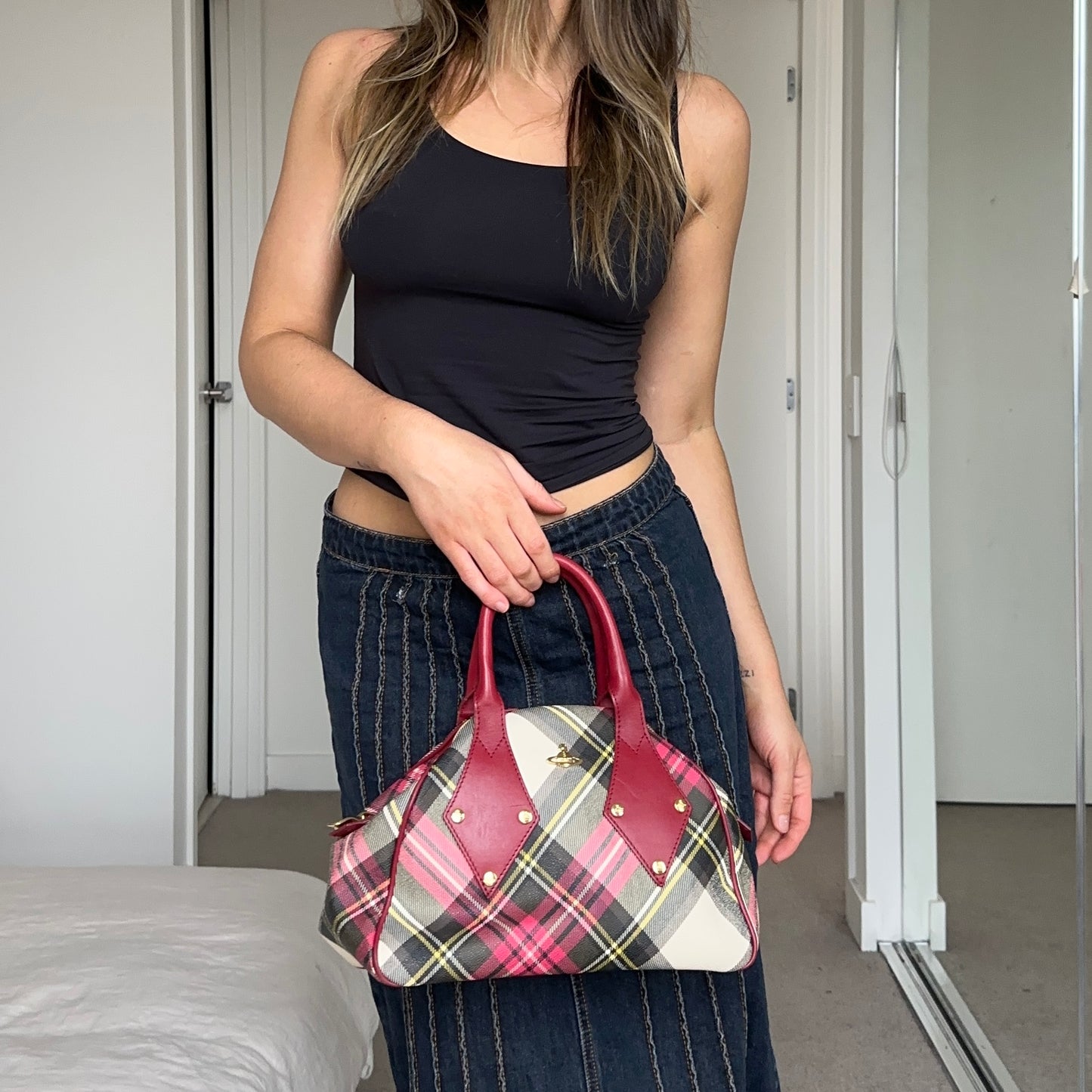 Vivienne Westwood Tartan Orb Bag