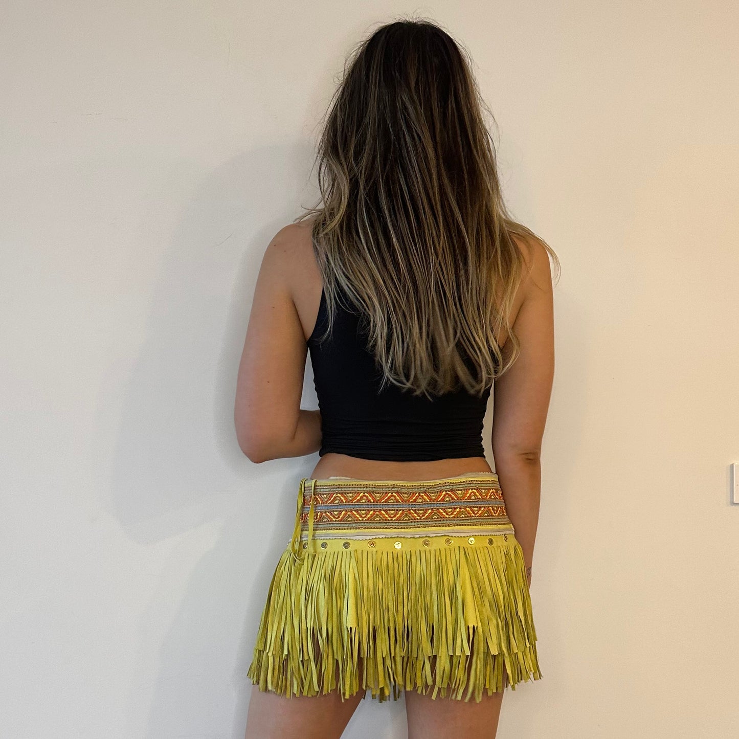 Just Cavalli Suede Mini Skirt