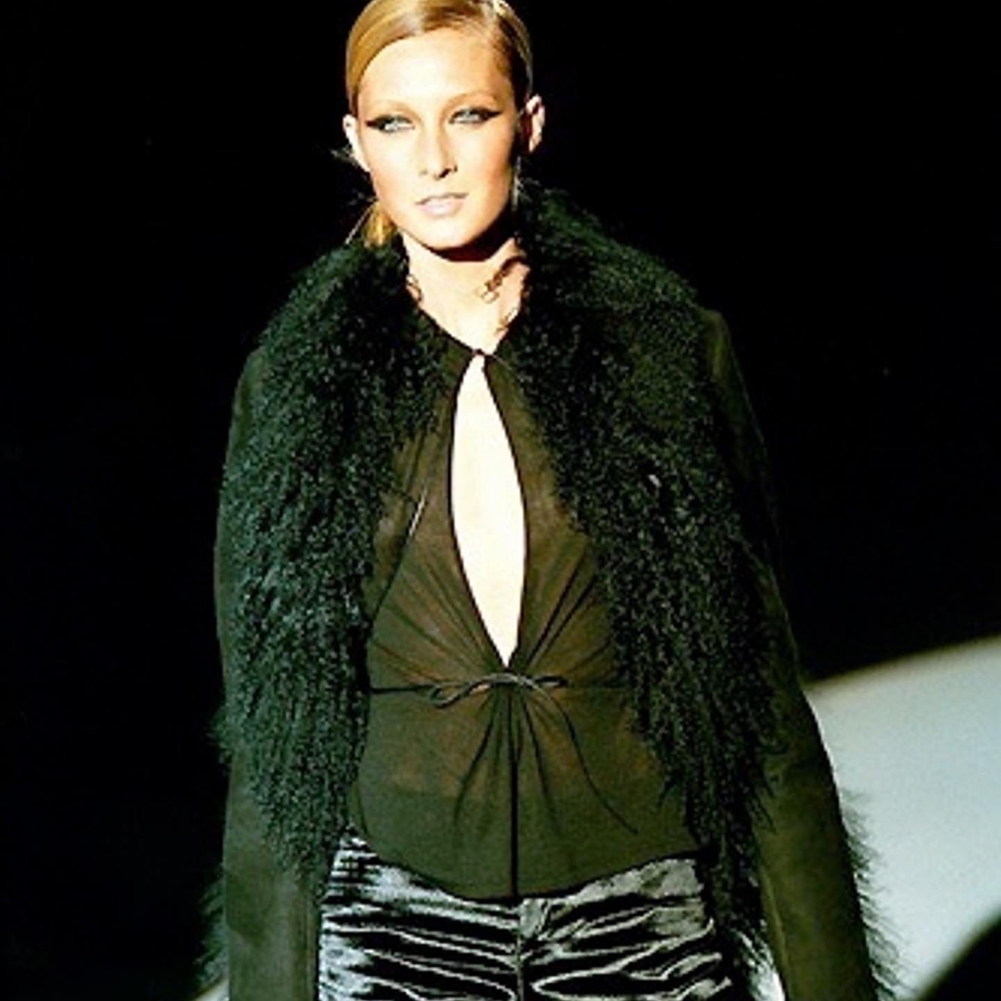 Gucci by Tom Ford FW1999 Mongolian Fur & Suede Jacket