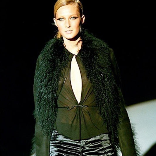 Gucci by Tom Ford FW1999 Mongolian Fur & Suede Jacket