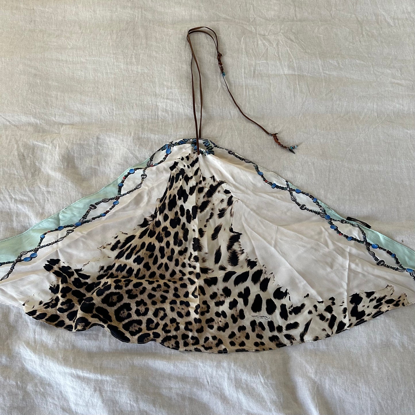 Roberto Cavalli Silk Scarf Top