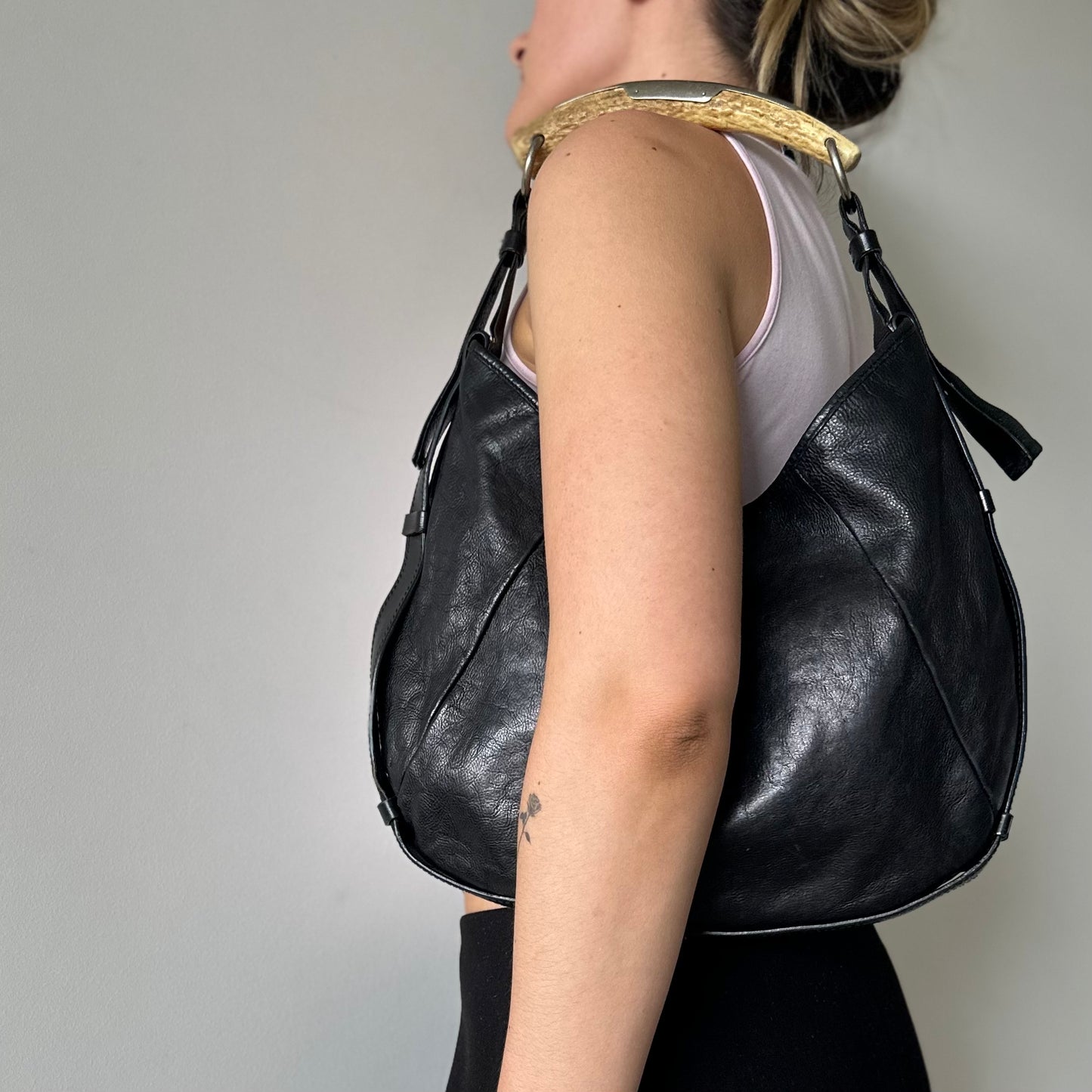 YSL Black Leather Mombasa