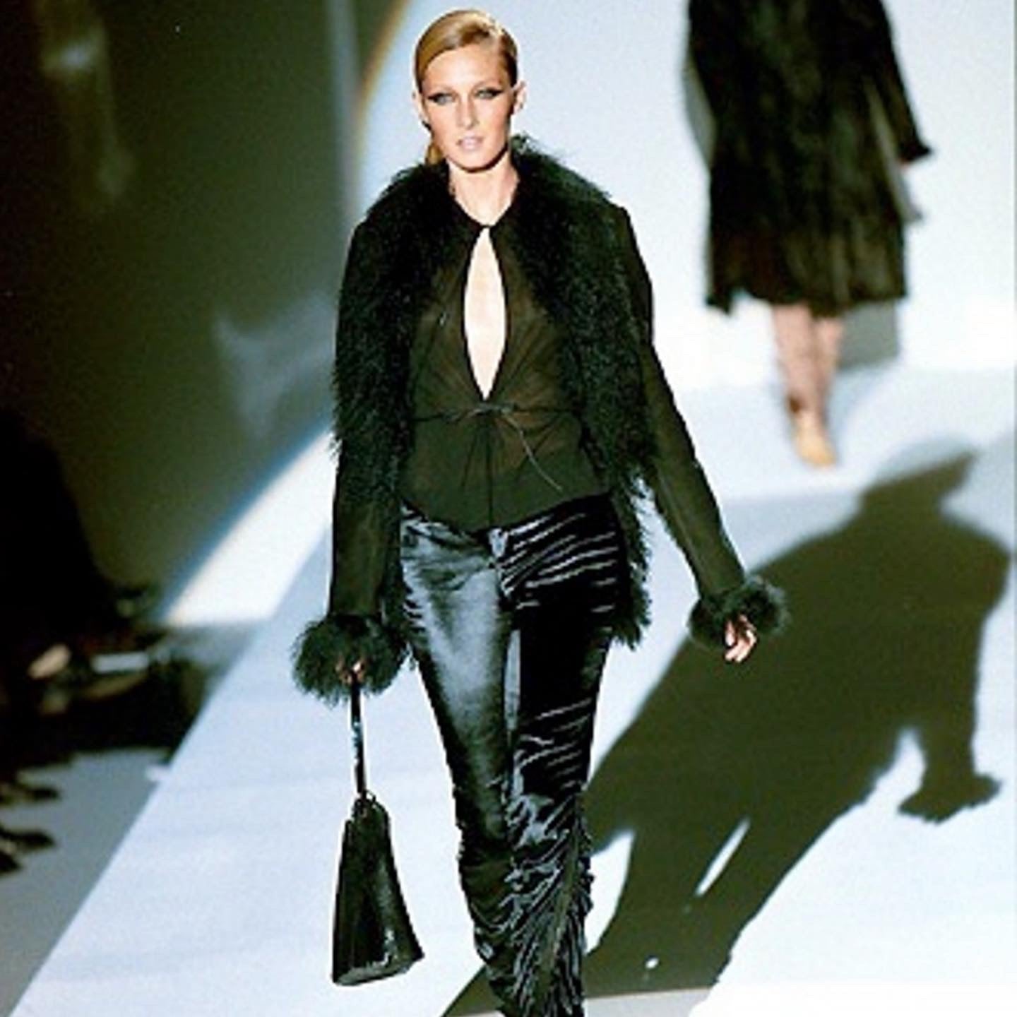 Gucci by Tom Ford FW1999 Mongolian Fur & Suede Jacket