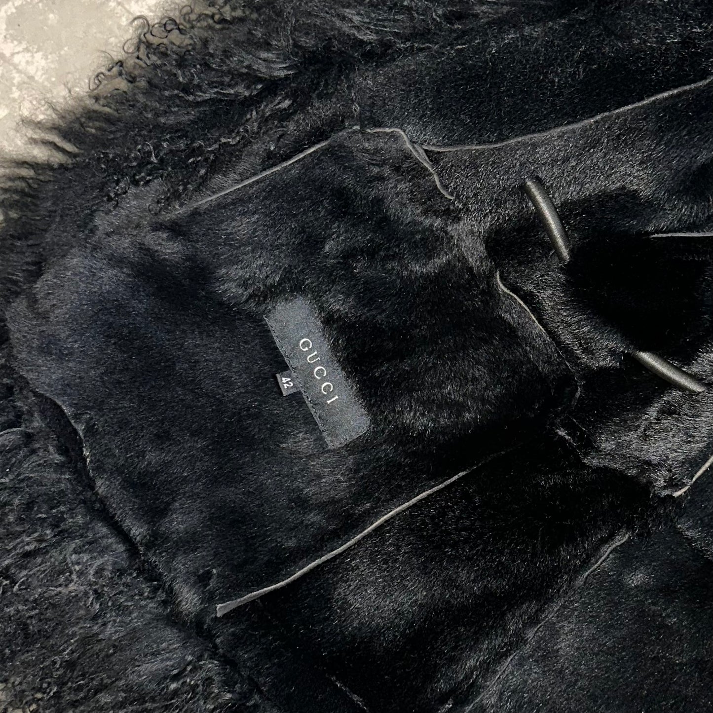 Gucci by Tom Ford FW1999 Mongolian Fur & Suede Jacket