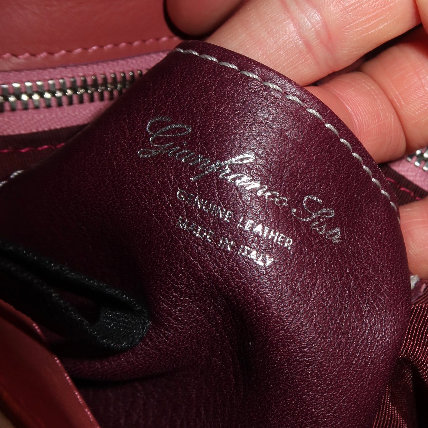 Vintage Italian Made Cowhide Bag