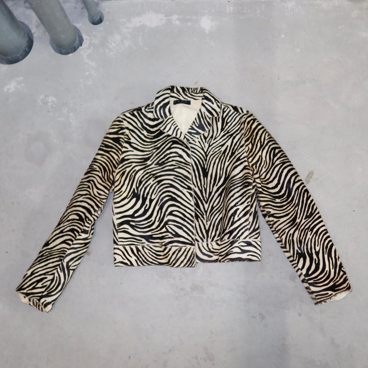 Marni Cowhide Zebra Print Jacket