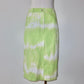 Celine SS2000 Green Tie Dye Denim Skirt