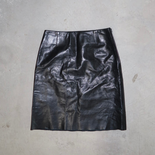 Miu Miu SS2000 Leather Pencil Skirt