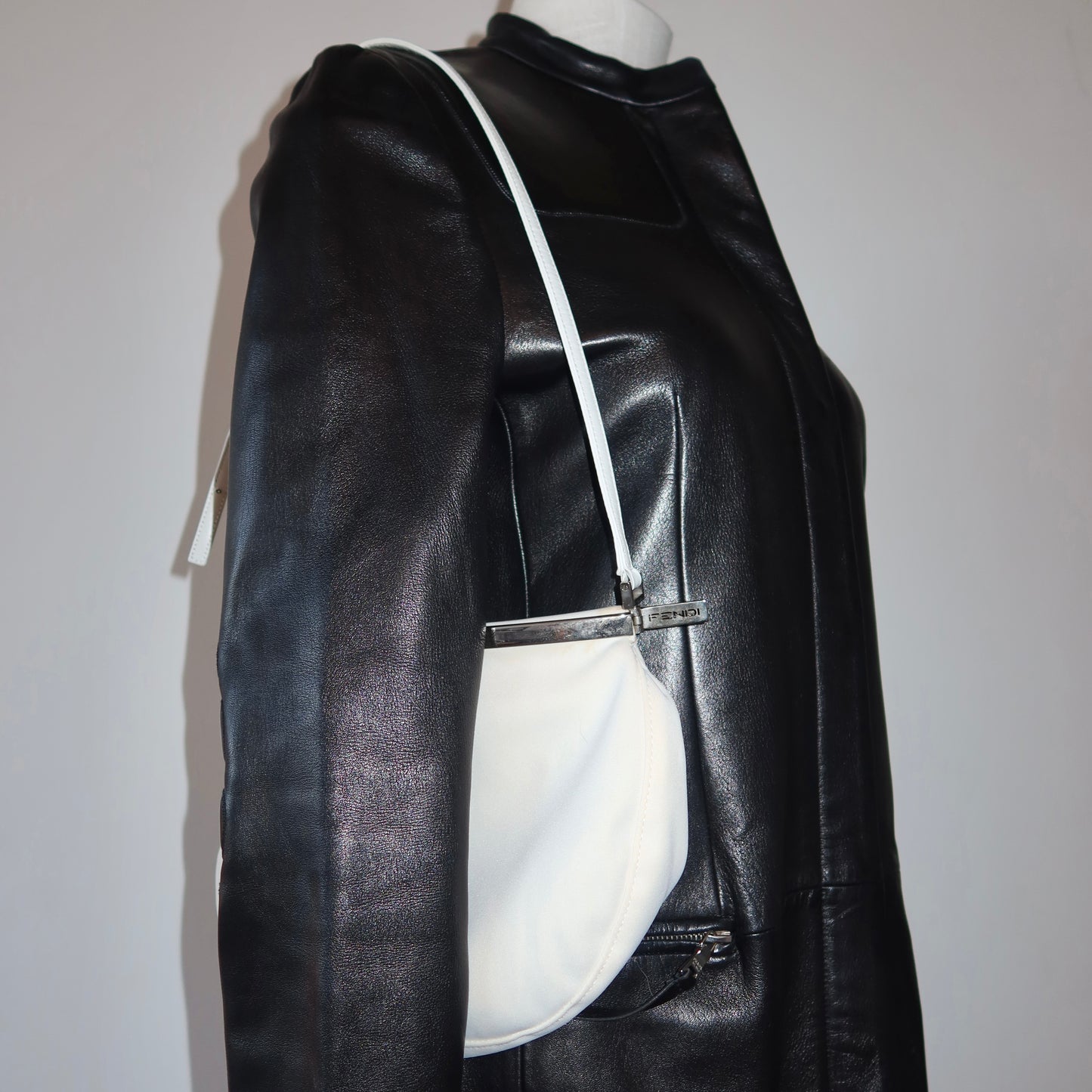 Fendi White Shoulder Bag