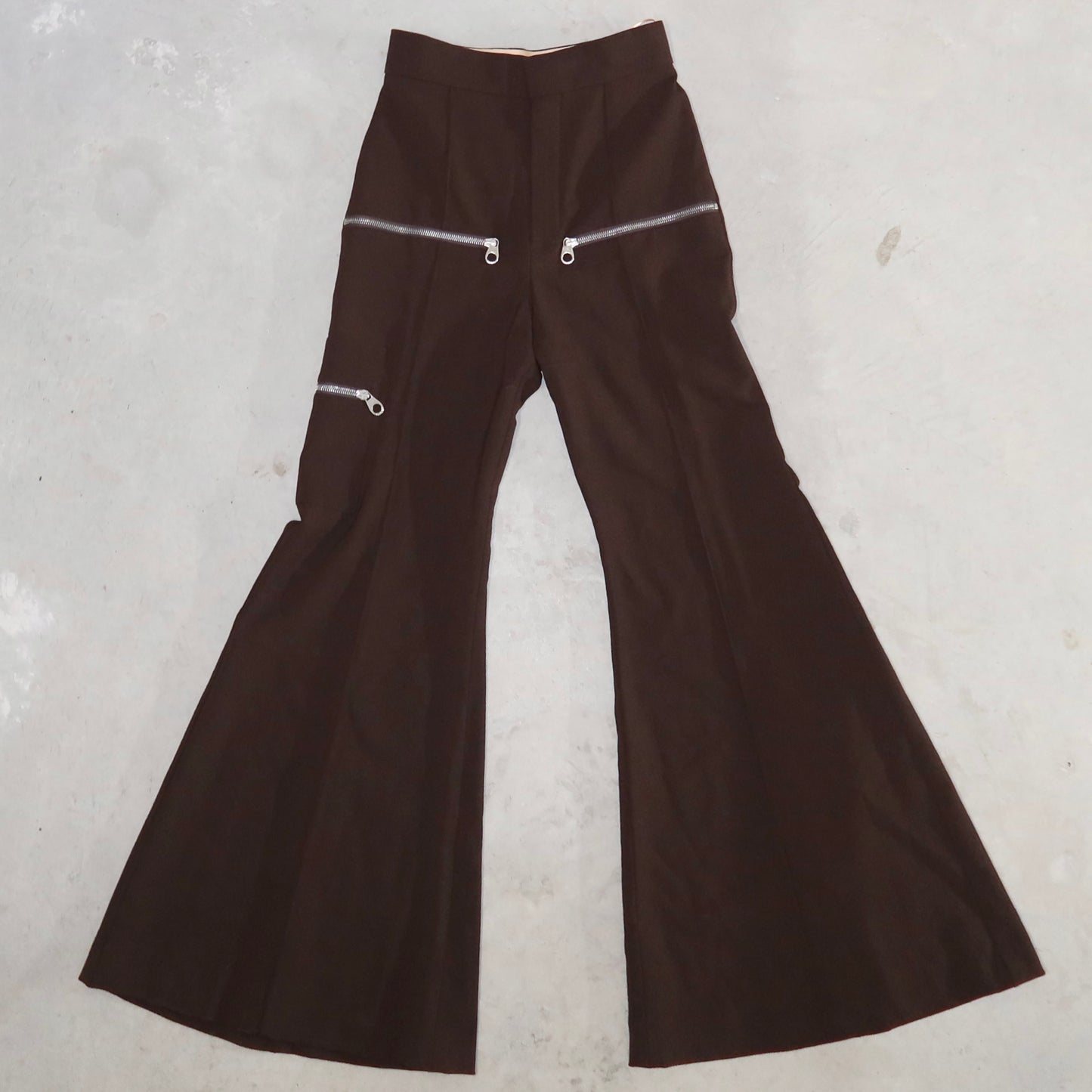 Chloé AW2018 Brown Zipper Pants