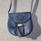 YSL Rare Navy Crossbody Shell Bag