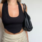 Gucci by Tom Ford Black Leather 'Blondie' Bag