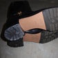 Gucci Black Leather Horsebit Boots (37)