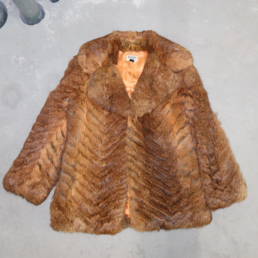 Vintage Rabbit Fur Coat