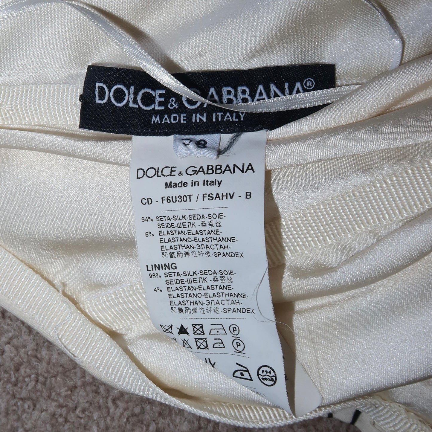 Dolce & Gabbana AW2011 Musical Notes Corset Mini Dress