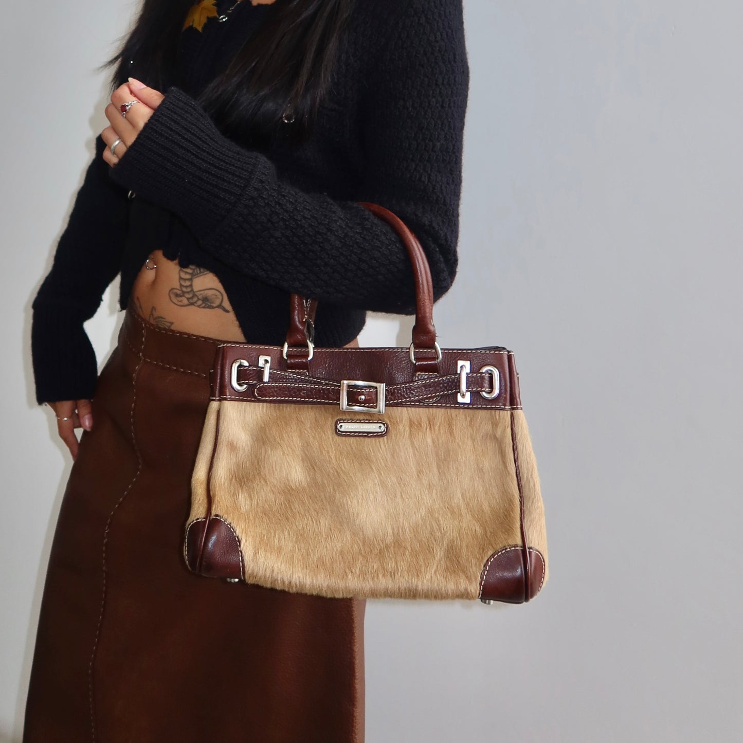 Ralph Lauren Cowhide Mini Tote