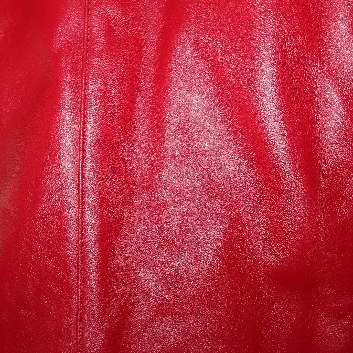 Balmain Red Leather Blazer