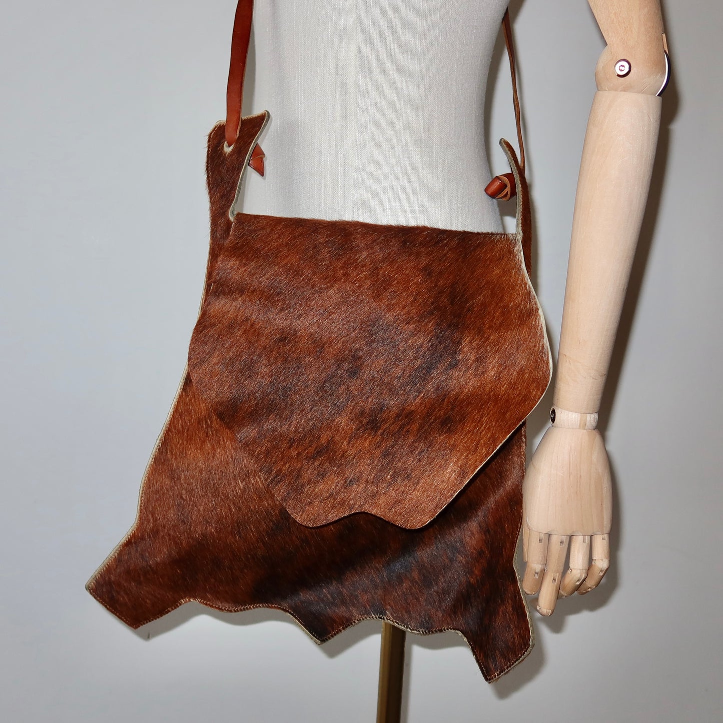 Vintage Cowhide Crossbody