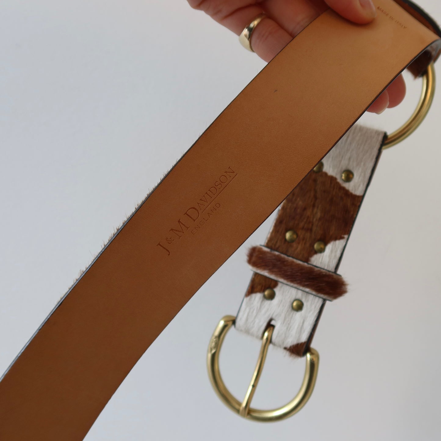 J&M Davidson Cowhide Belt