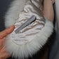 Vintage White Fox Fur Collar