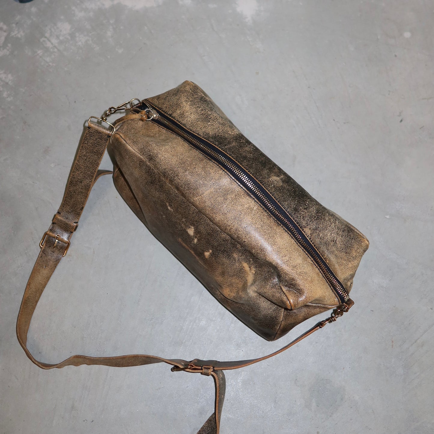 Miu Miu Distressed Leather Camera Bag
